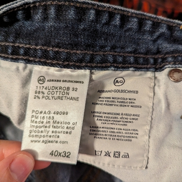 AG Adriano Goldschmied Men's Slim Fit Jeans Sz 40x32 - Picture 8 of 9